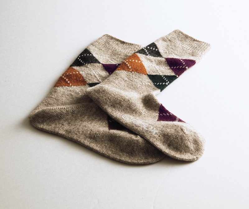 Rasox アーガイル・ウール ソックス