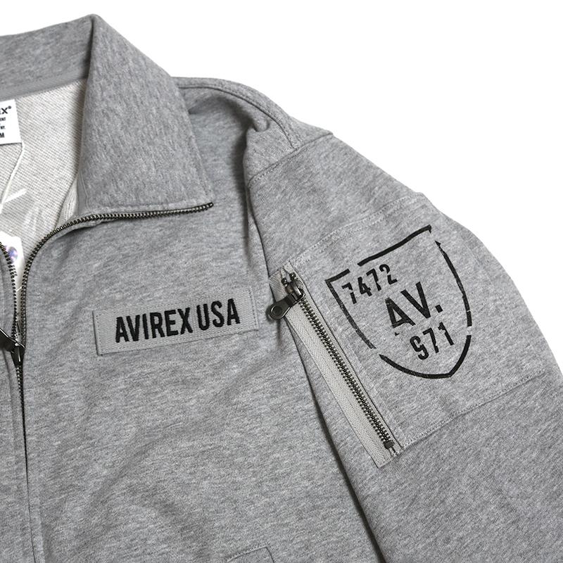 AVIREX/アヴィレックス FATIGUE STAND COLLAR ZIPUP SWEAT / ファティーグ スタンド カラー ジップアップ スウェット