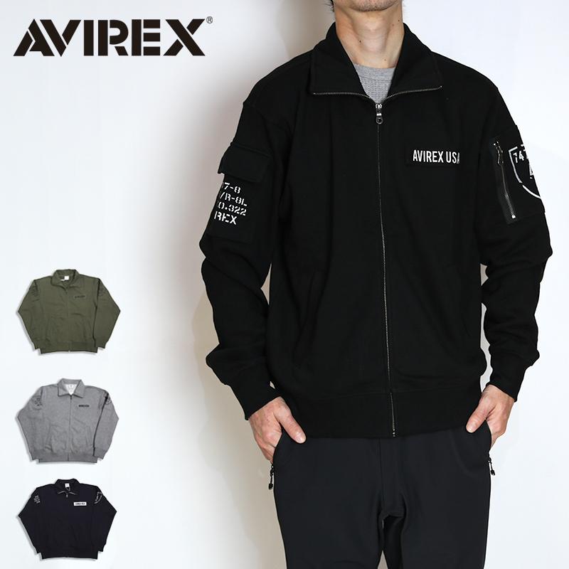 AVIREX/アヴィレックス FATIGUE STAND COLLAR ZIPUP SWEAT / ファティーグ スタンド カラー ジップアップ スウェット