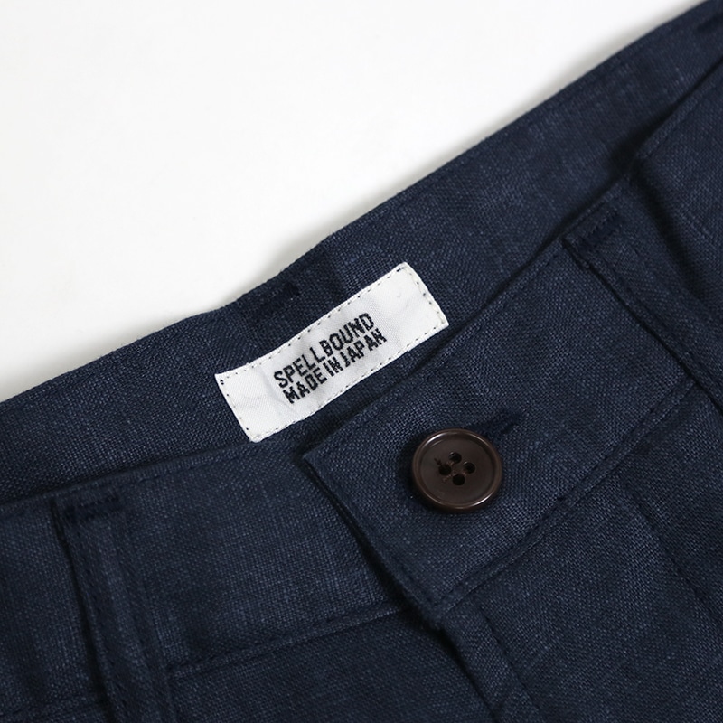 SPELLBOUND /スペルバウンド フレンチリネンナチュラルフロー トラウザーショーツ 45-410L