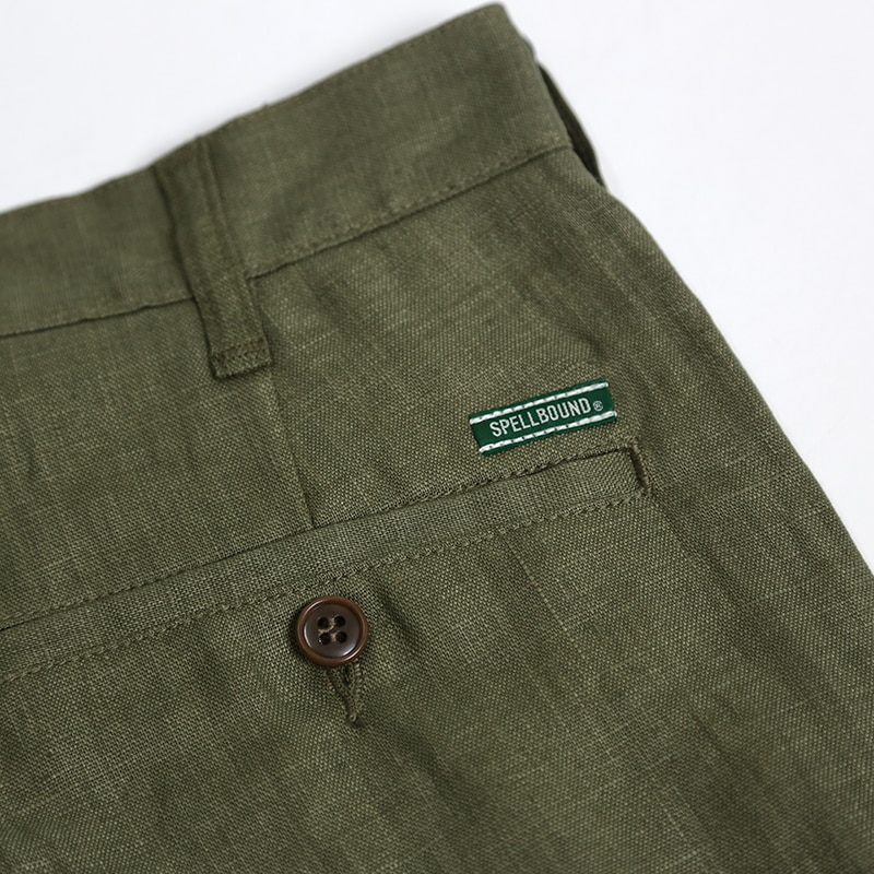 SPELLBOUND /スペルバウンド フレンチリネンナチュラルフロー トラウザーショーツ 45-410L