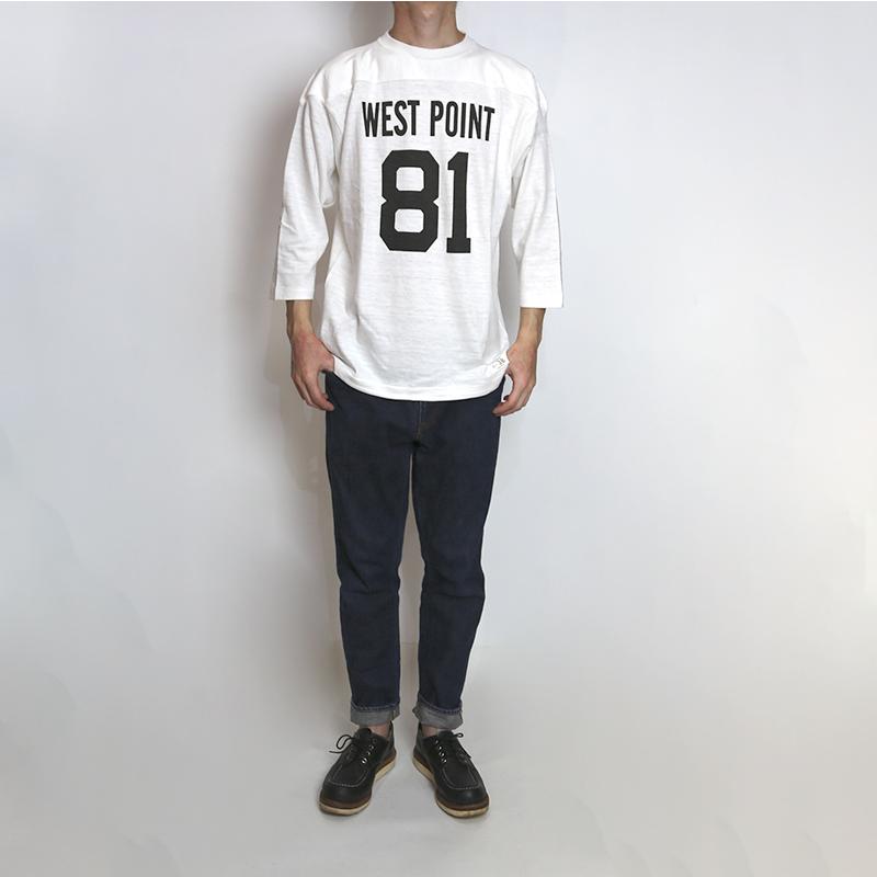 warehouse WEST POINT ブラック フットボールシャツ　サイズM 楽天市場】ウェアハウス WAREHOUSE 7分袖 Tシャツ フットボール