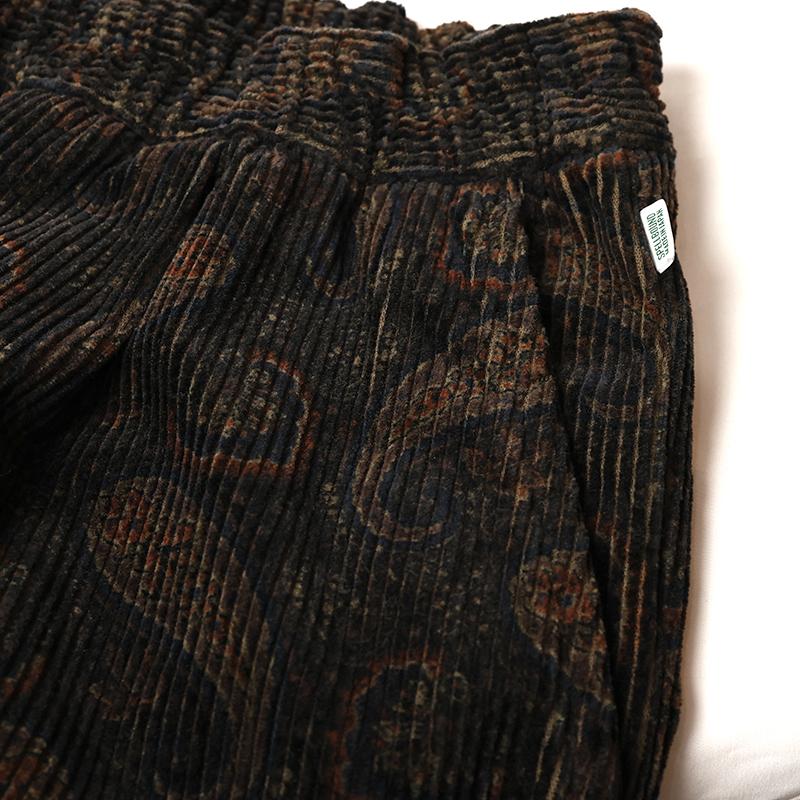 SPELLBOUND/スペルバウンド 8Wコーデュロイペイズリー柄 ワイドイージーパンツ