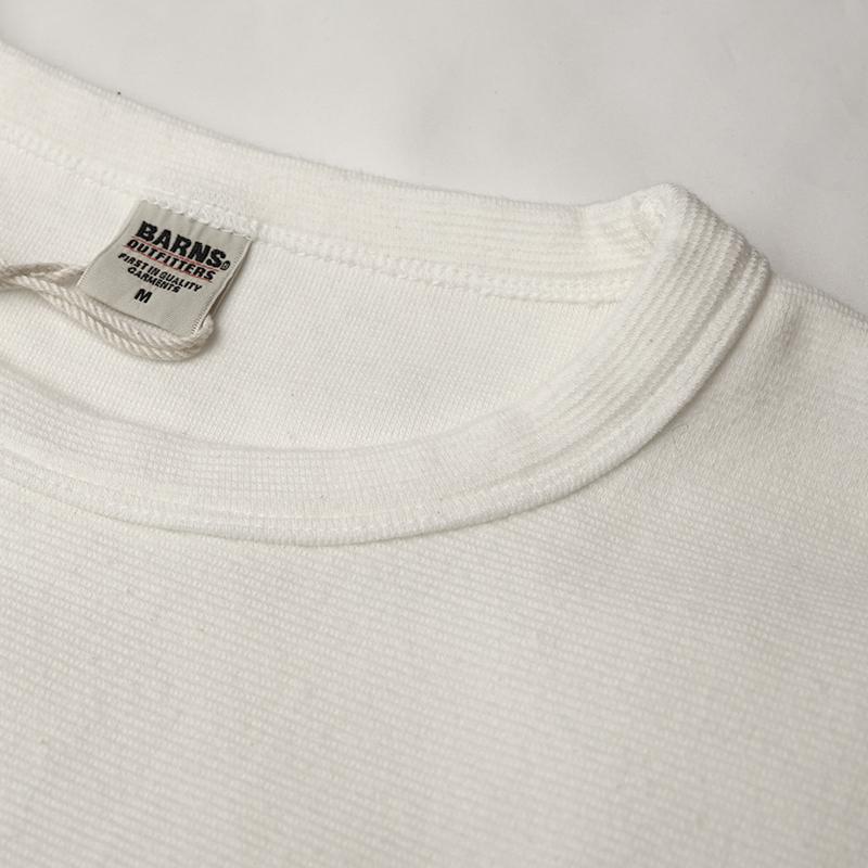 BARNS/バーンズ　ヘヴィーフライス長袖Tシャツ