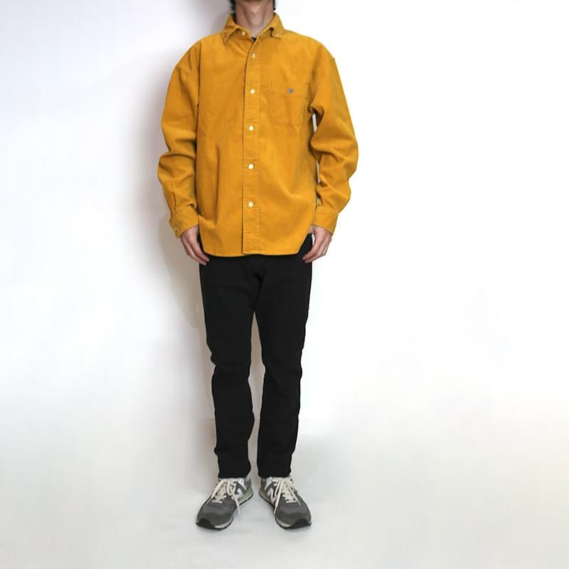 BARNS/バーンズ　ワイドスプレッドカラーB.Dコーデュロイシャツ