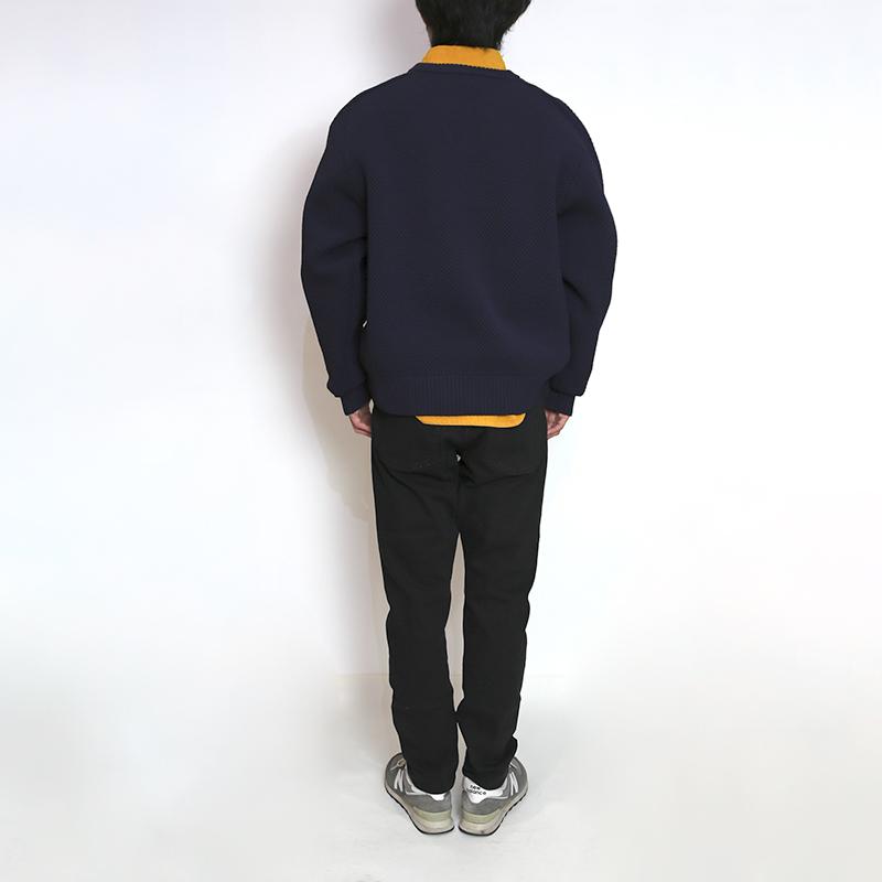 BARNS/バーンズ キーネックニット