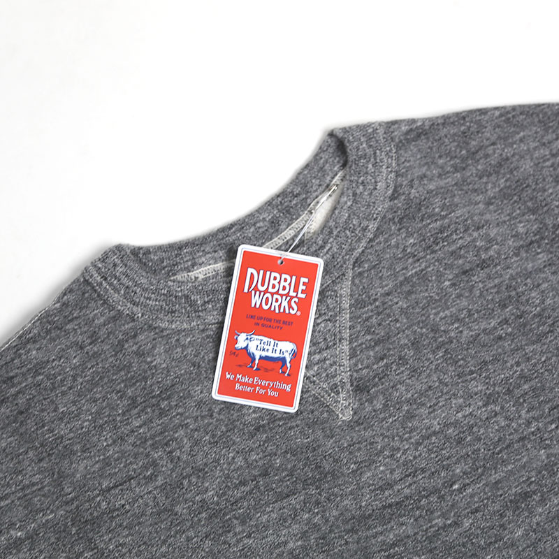 DUBBLEWORKS/ダブルワークス 吊り編みクルーネックスウェット