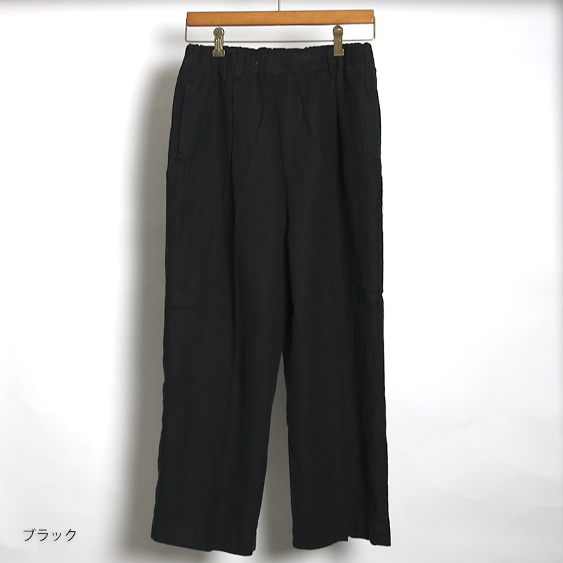 DMG/ディーエムジー リネンキャンバス ストレートイージーパンツ 14-194L