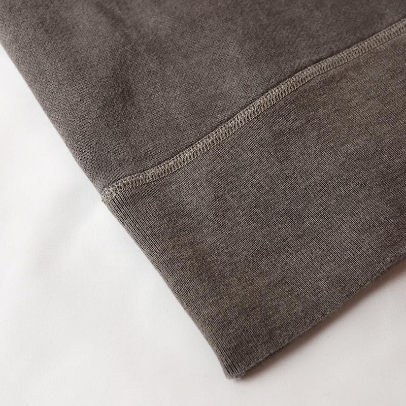 BARNS/バーンズ はめ込み両Vガゼット スウェット　ピグメントダイ【Pigment Dye】