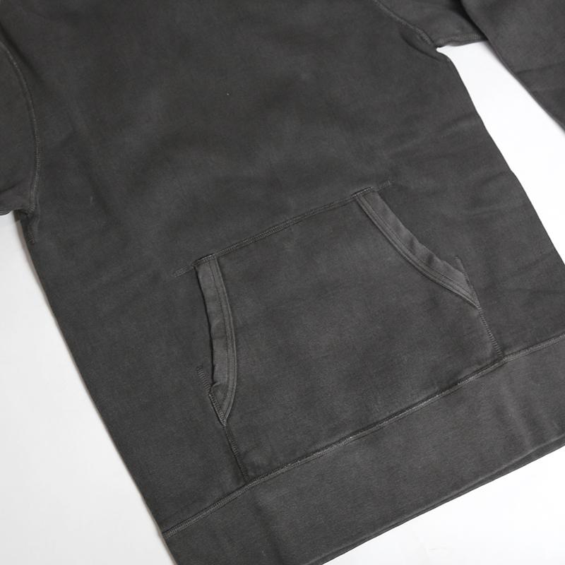 BARNS/バーンズ プルパーカーPullover Hoodie【Pigment Dye】BLACK