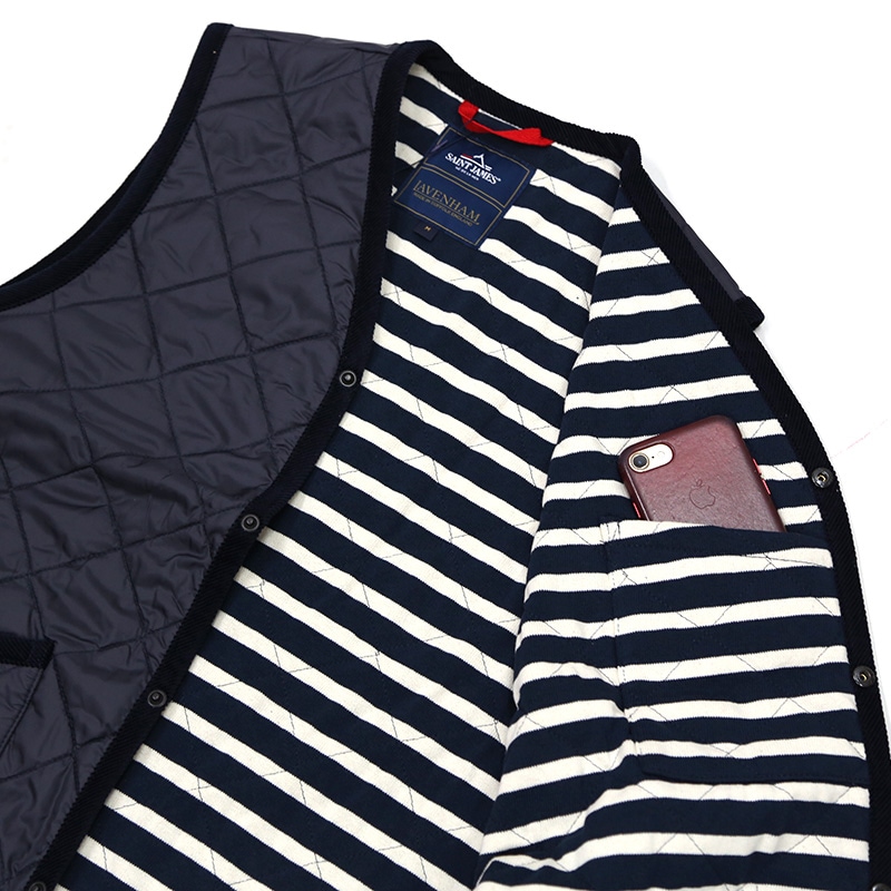 SAINT JAMES×LAVENHAM キルティングベスト DUBLINの通販