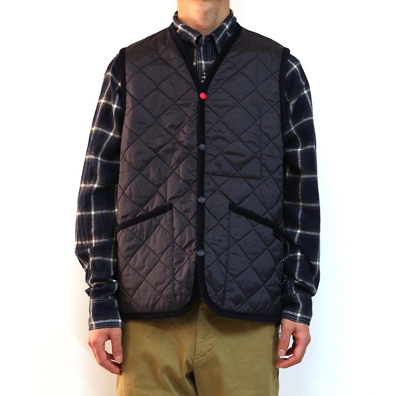 SAINT JAMES×LAVENHAM キルティングベスト DUBLIN