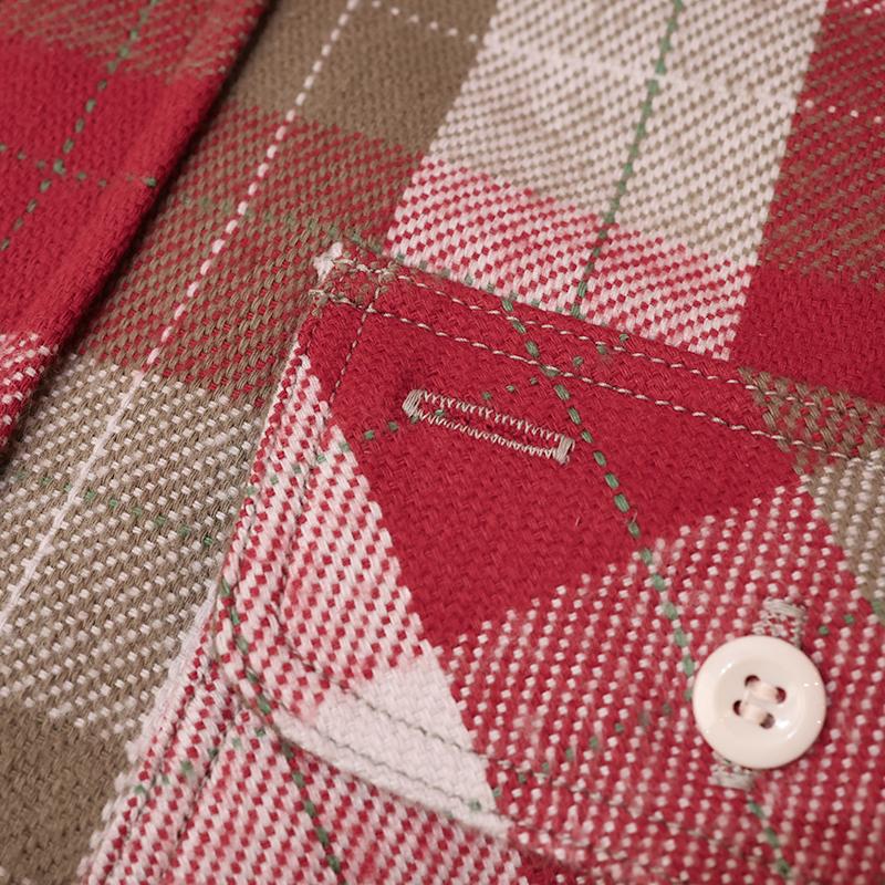 WAREHOUSE/ウエアハウス フランネルシャツ Lot.3104 E柄 NON WASH