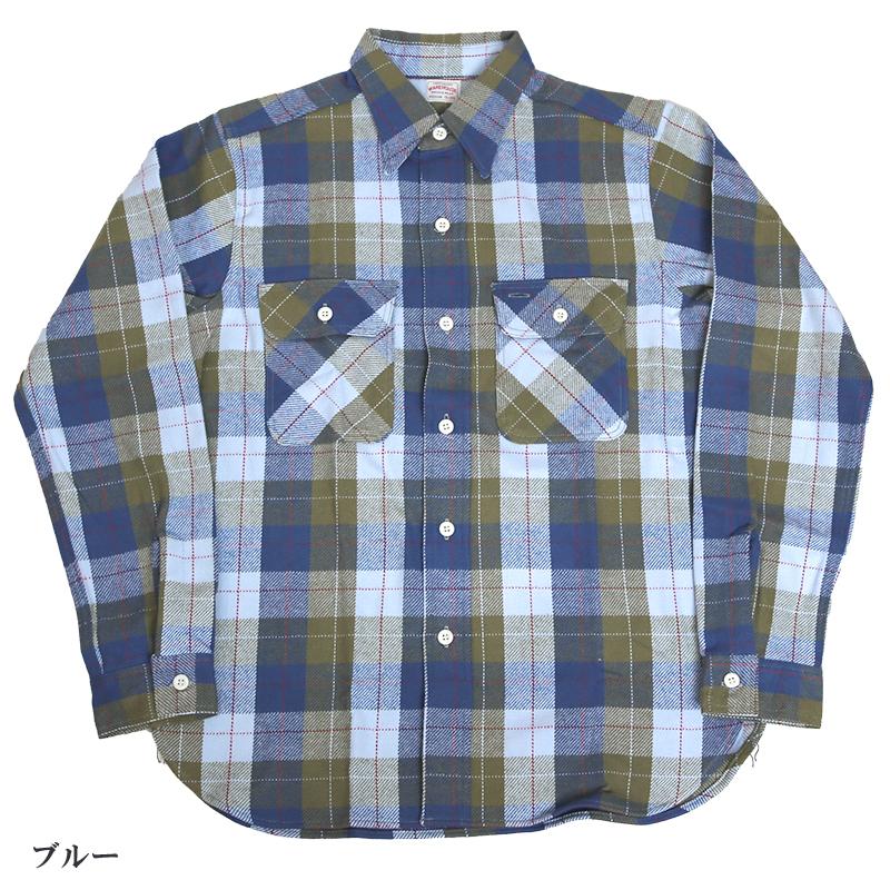 WAREHOUSE/ウエアハウス フランネルシャツ Lot.3104 E柄 NON WASH