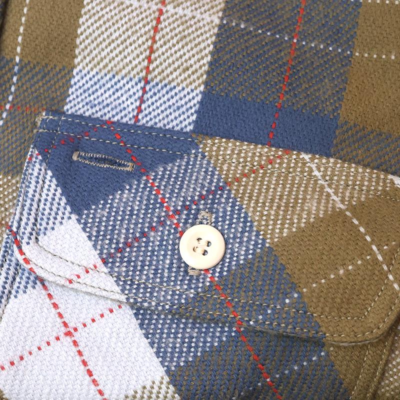 WAREHOUSE/ウエアハウス フランネルシャツ Lot.3104 E柄 NON WASH