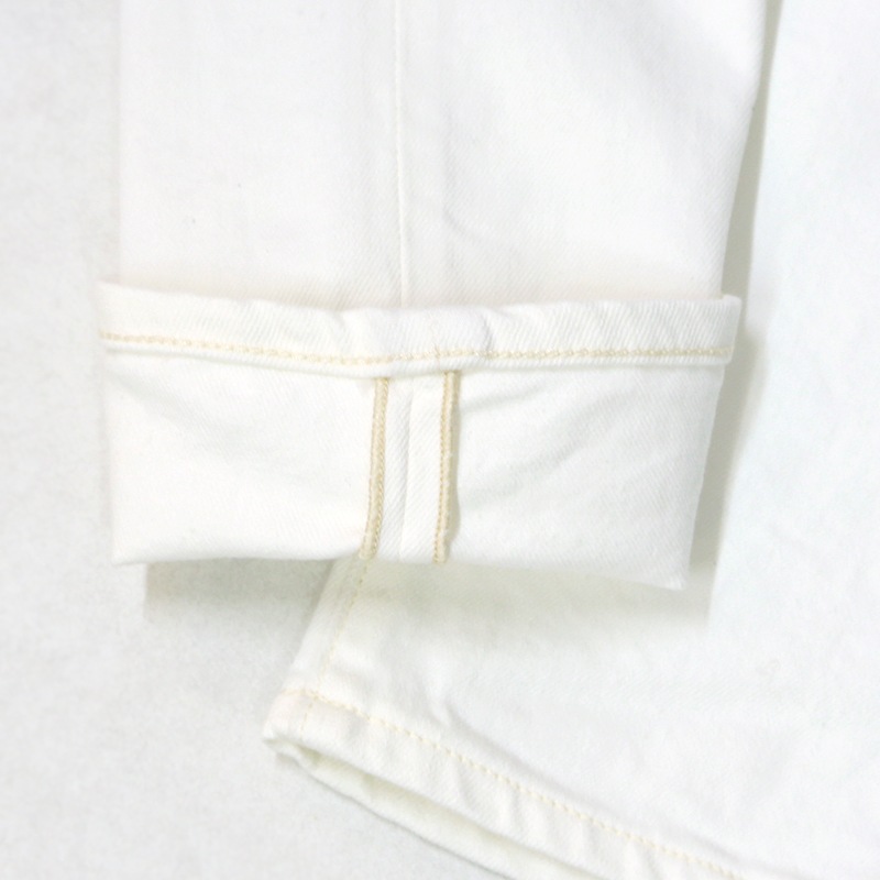 DMG ディーエムジー ストレッチアンクルデニムホワイト