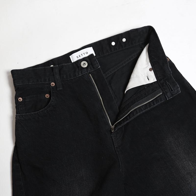 SETTO （セット）PANEL JEANS / 11.5oz ブラックデニム