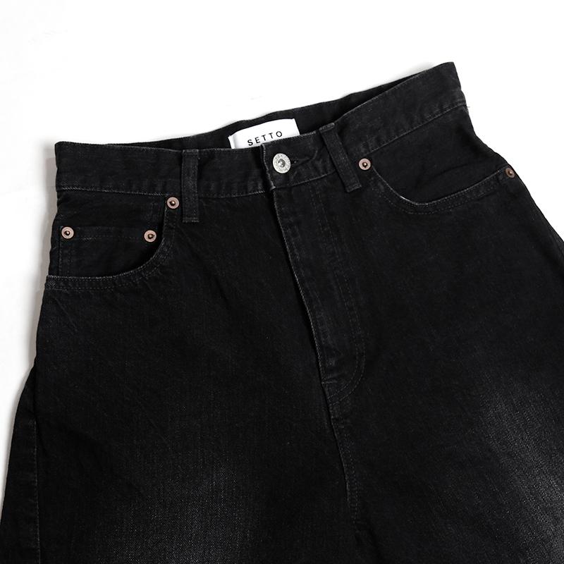 SETTO （セット）PANEL JEANS / 11.5oz ブラックデニム