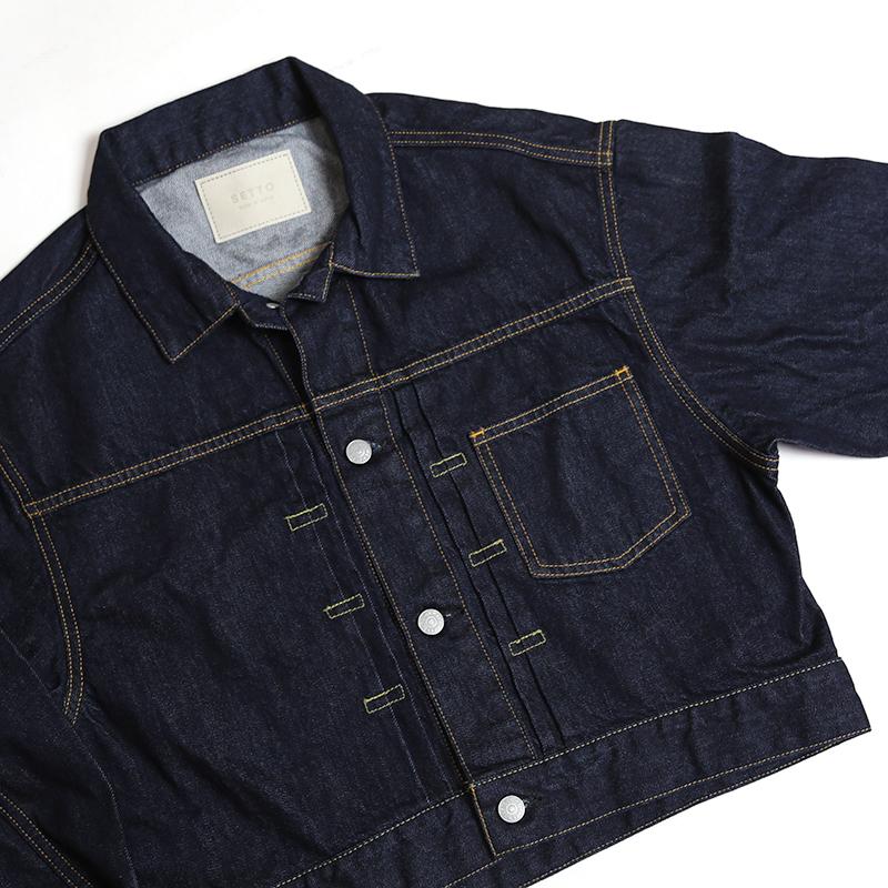 SETTO （セット） DENIM JACKET 1st type/デニムジャケット ブラック＆インディゴ ファーストタイプ