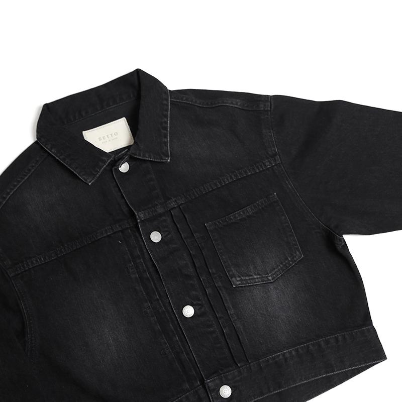SETTO （セット） DENIM JACKET 1st type/デニムジャケット ブラック＆インディゴ ファーストタイプ