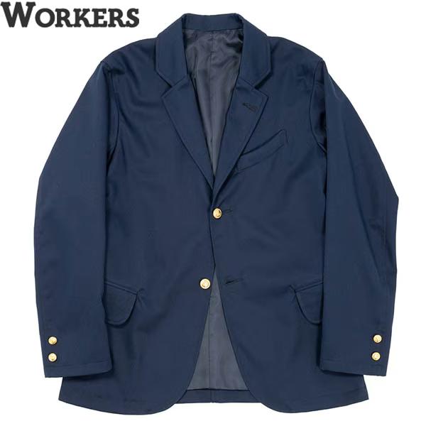 WORKERS/ワーカーズ　Moonglow Blazer, Wrinkle-Resist Chino, Navy