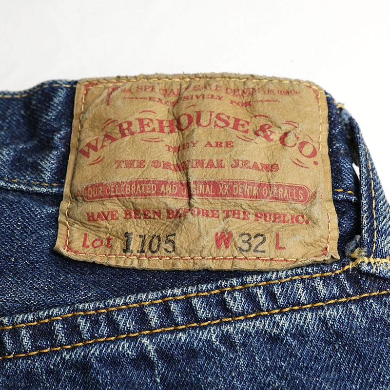 WAREHOUSE/ウェアハウス 2ND-HAND 1105 (USED WASH 濃)
