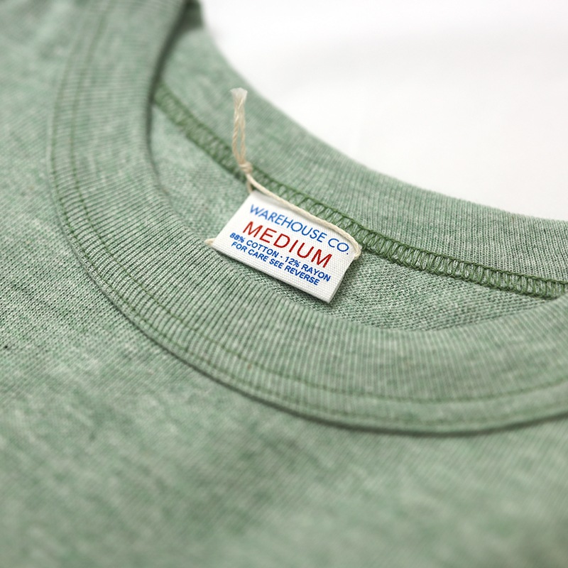 WAREHOUSE/ウエアハウス T-シャツ 4096 88/12 杢クルーネックTEE　4096