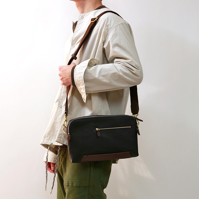 NELD ネルド イタリア産フルタンニンレザークラッチ/ボディ(MILLシリーズ)