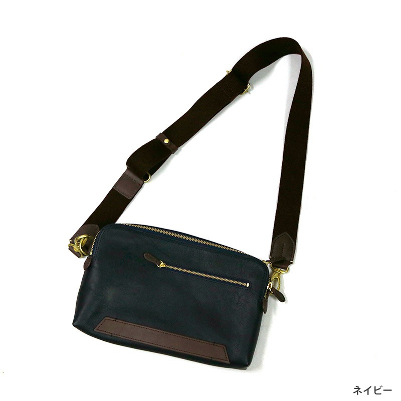 NELD ネルド イタリア産フルタンニンレザークラッチ/ボディ(MILLシリーズ)