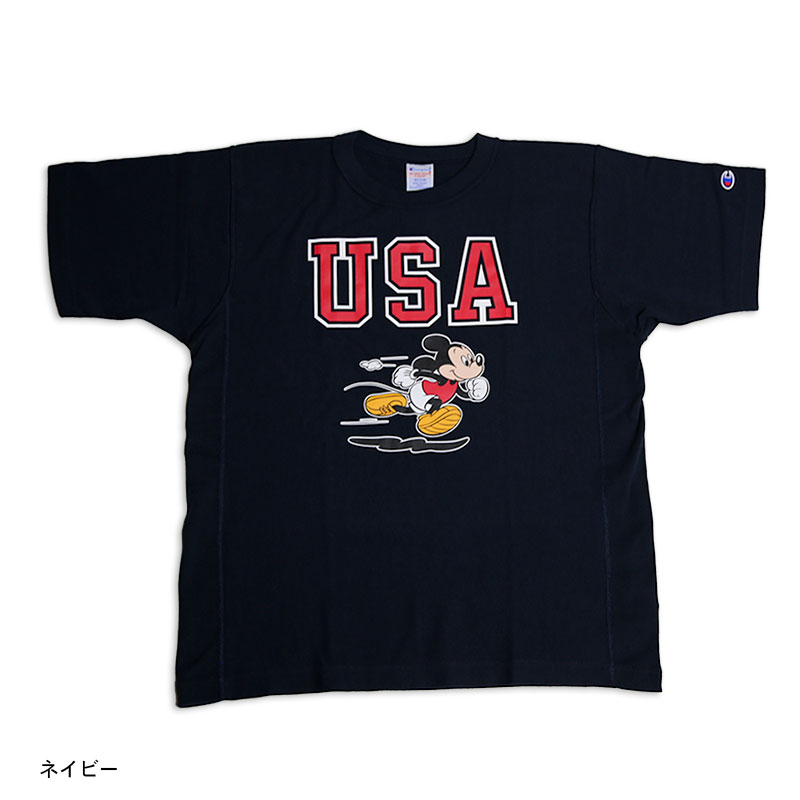 Chmpion/チャンピオン リバースウィーブ半袖Tシャツ MICKEY MOUSE