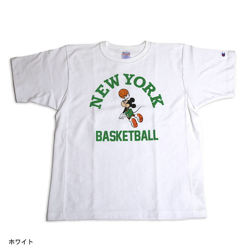Chmpion/チャンピオン リバースウィーブ半袖Tシャツ MICKEY MOUSE/ミッキー NEW YORK