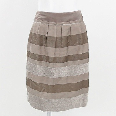 ボディドレッシングデラックス スカート 共布バイカラーのベルト付