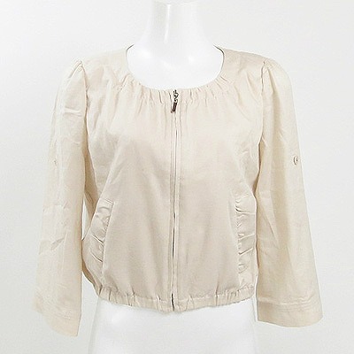 JUSGLITTY ノーカラージャケット サイズ1 JUSGLITTY ノーカラージャケット サイズ1