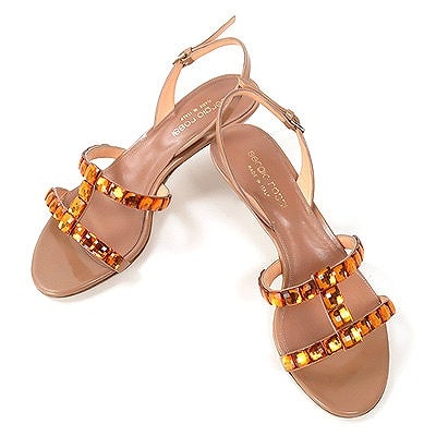 お値下げ！セルジオロッシ(sergio rossi)ピンクベージュ系サンダル 35