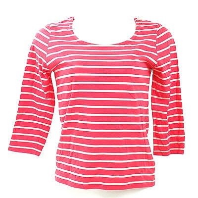 お値下げ…ピンキーダイアン38 お値下げ！アンドバイピンキー&ダイアン ピンク×白ボーダーカットソー