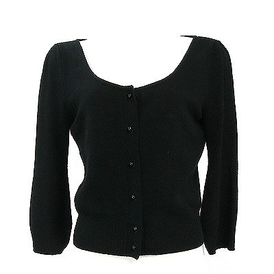 新品☆FOXEY カーディガン　アッパースタンダード38 黒フォクシー　ブラック フォクシー(FOXEY)黒カーディガン 38 ☆ 8392-20131114-007