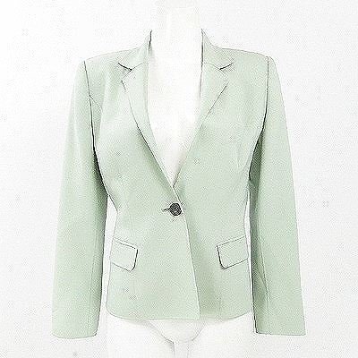 フォクシー(FOXEY)ミントグリーンダブルフェイスジャケット40 ☆ 0259