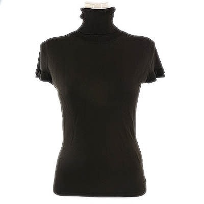 フォクシー(FOXEY)こげ茶タートルニット 38 ☆ 25120302-006