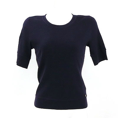 フォクシー(FOXEY)パープル五分袖ニット 40 | フォクシー,トップス半袖