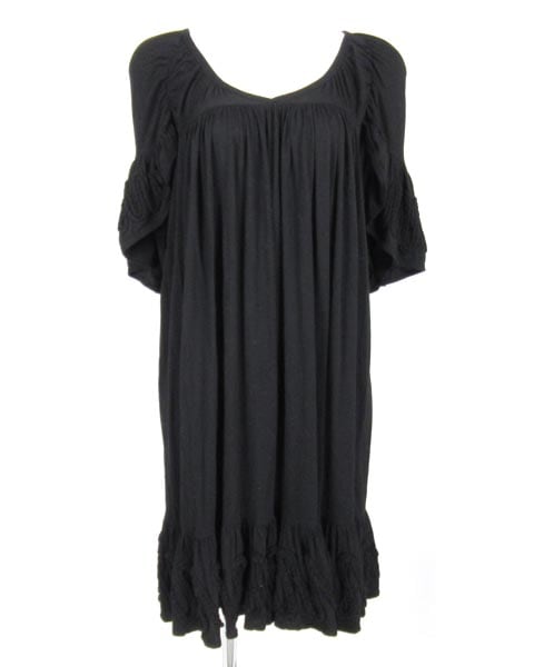 B452-69 zucca Tシャツ ワンピース ワンピ 半袖 黒 M andme