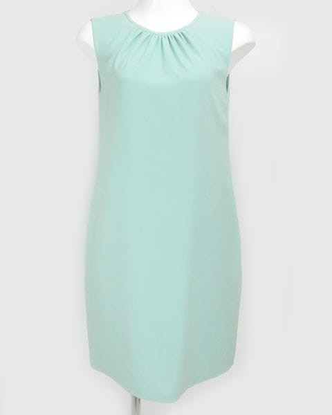 極美品 フォクシーFOXEY NEWYORK グリーン ワンピース 38 フォクシー ニューヨーク FOXEY ミントグリーン ノースリワンピース 38