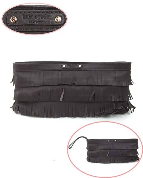 ケイトスペード kate spade こげ茶 クラッチ バッグ | ケイトスペード