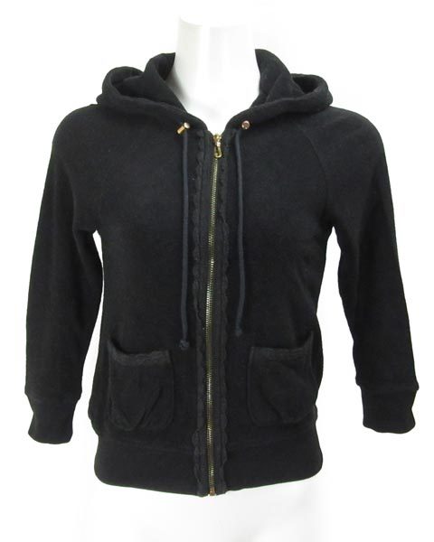 ジューシークチュール　パイル地パーカー JUICY COUTURE ジューシークチュールパーカー パイル地 ネイビー
