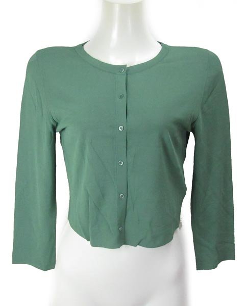 フォクシー ニューヨーク グリーン カーディガン 38 | フォクシー