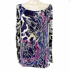 エミリオプッチ(EMILIO PUCCI)パープル系長袖カットソー ☆ 2027