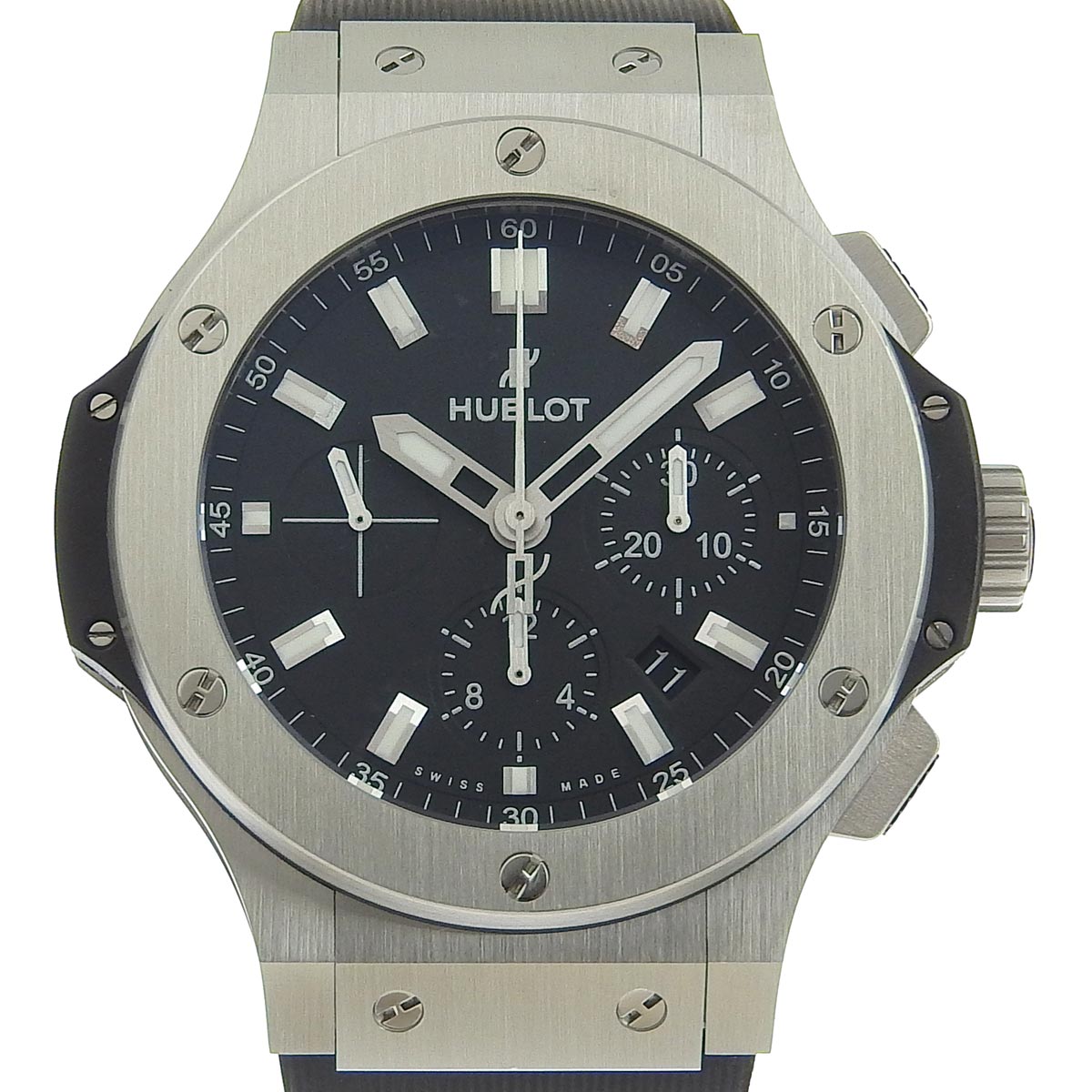 ウブロ HUBLOT BIG BANG ビックバン メンズ オートマ 腕時計 スティール ステンレス ブラック文字盤 301.SX.1170.RX 8948