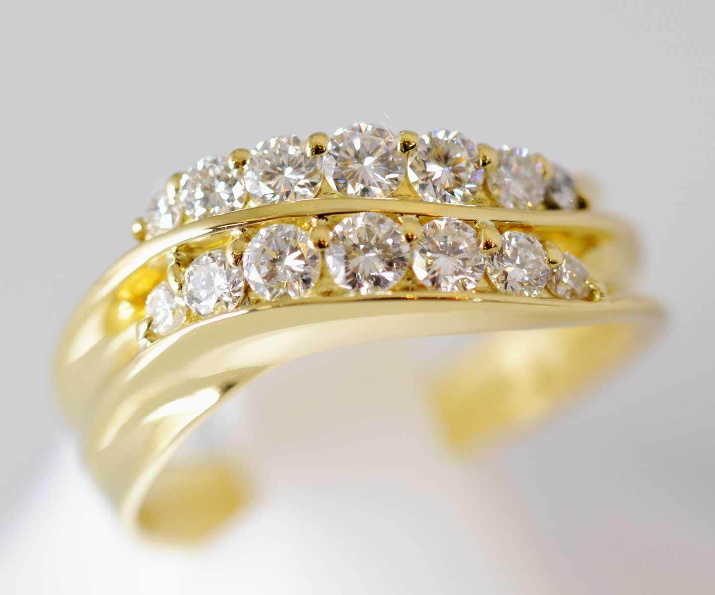 モニッケンダム 750ＹＧ ダイヤ0.65ct リング 12号 レディース ブランドジュエリー 6164