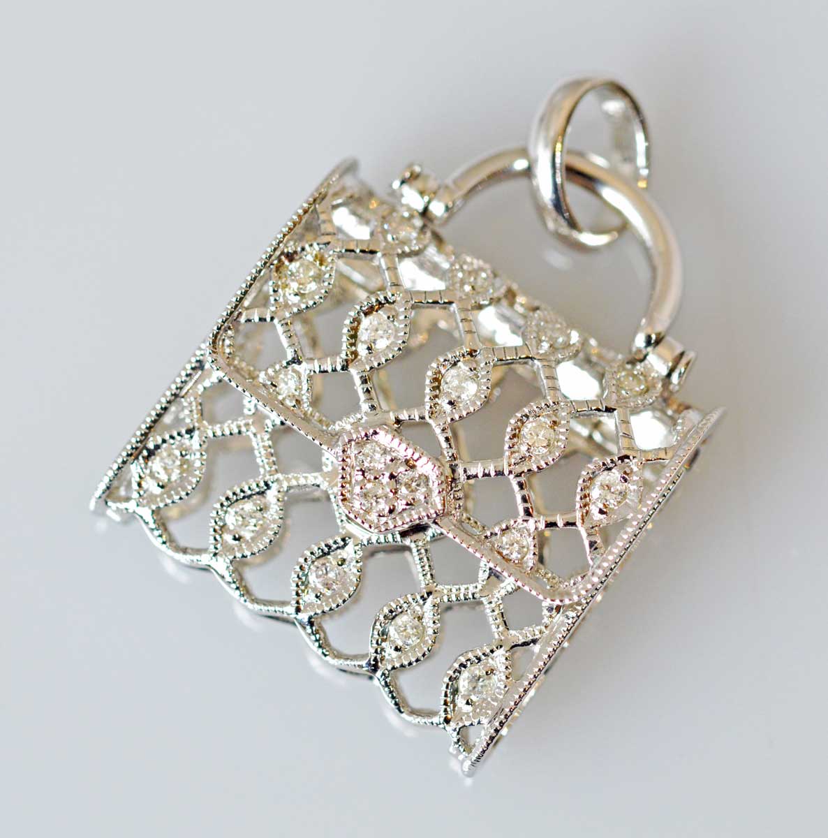 ジュエリー ノンブランド K18WG ホワイトゴールド ダイヤ0.22ct  