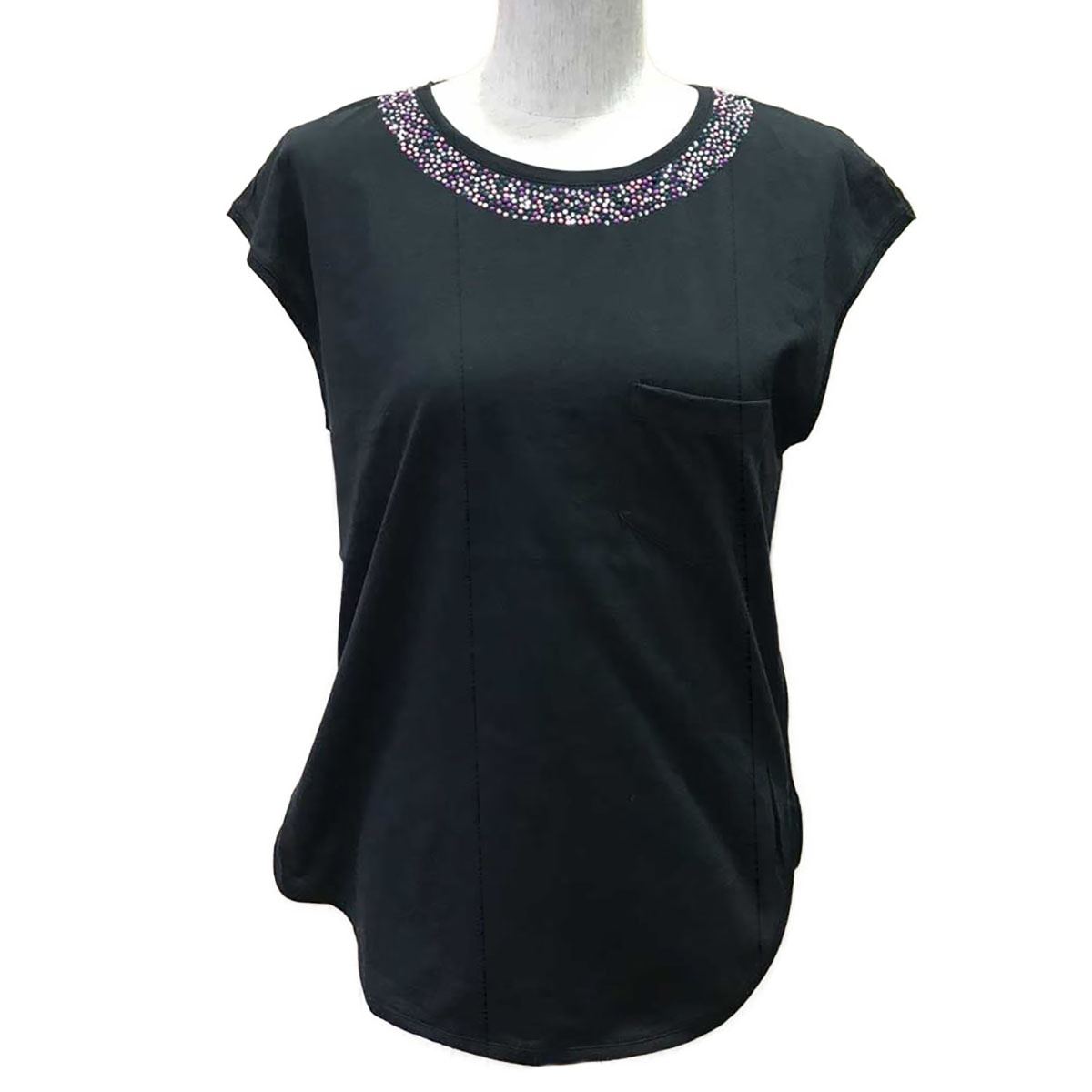 シャネル CHANEL カットソー ラメ ブラック レディース サイズ38 服 レディース 6935