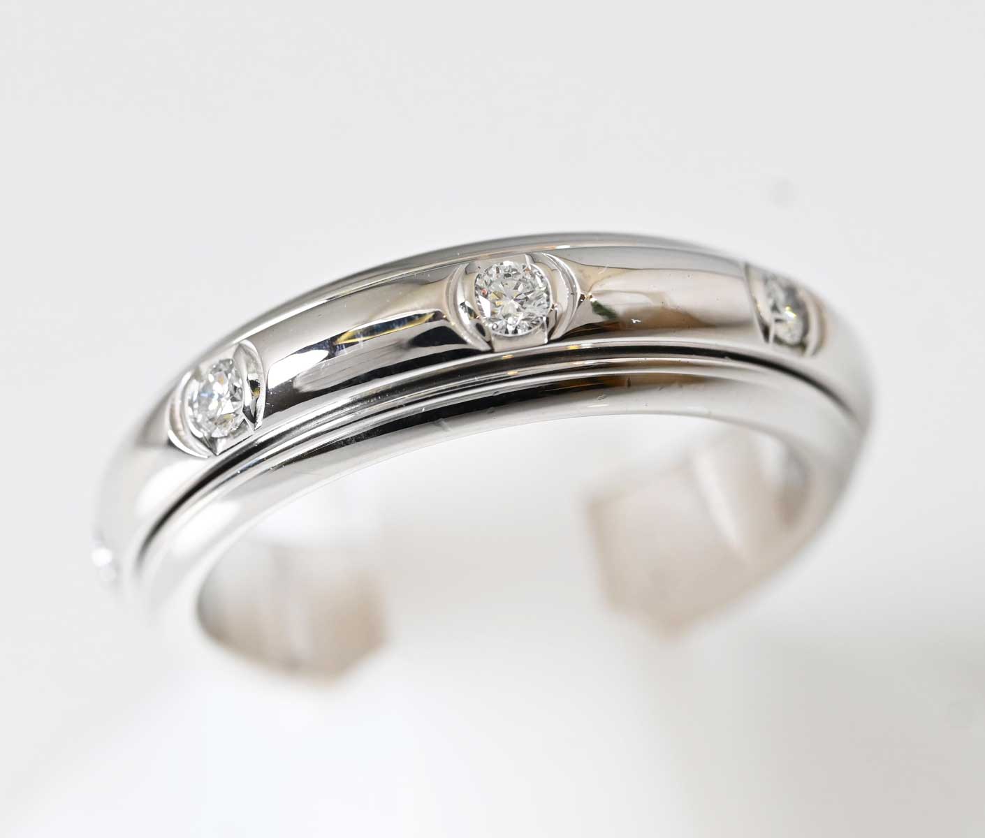 ピアジェ PIAGET 750ＷG ホワイトゴールド ダイヤ8P リング 54号 ブランドジュエリー 7517